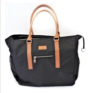 Large black tote bag